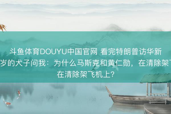 斗鱼体育DOUYU中国官网 看完特朗普访华新闻，11岁的犬子问我：为什么马斯克和黄仁勋，在清除架飞机上？