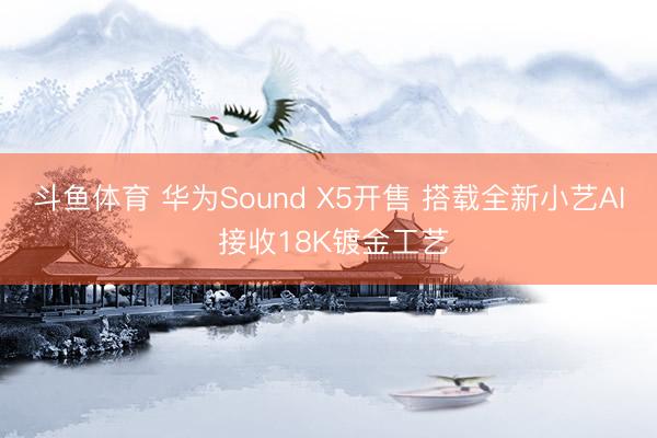 斗鱼体育 华为Sound X5开售 搭载全新小艺AI 接收18K镀金工艺