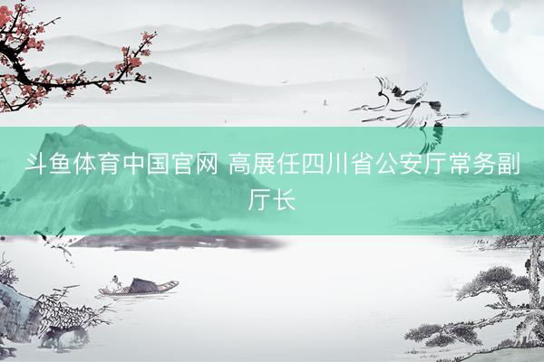 斗鱼体育中国官网 高展任四川省公安厅常务副厅长